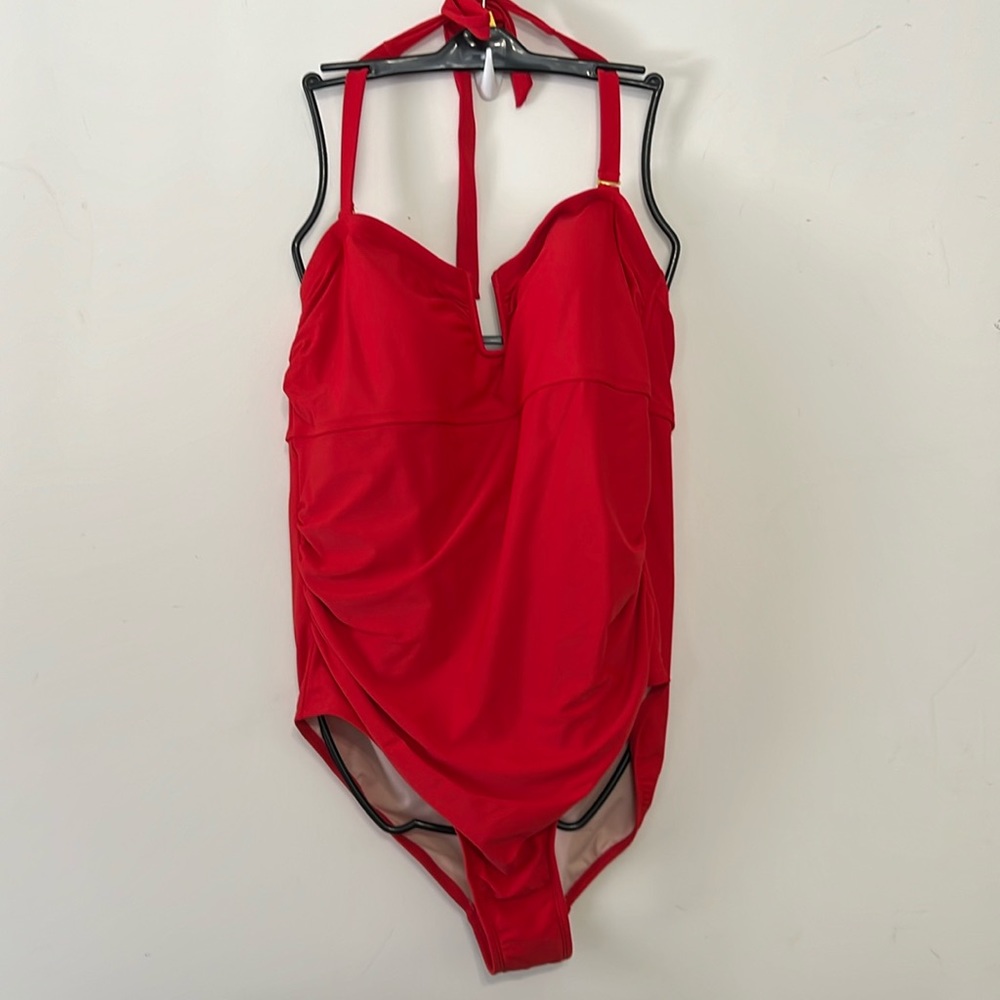 NWT Kona Sol Halter Top One-Piece Swimsuit Size 22